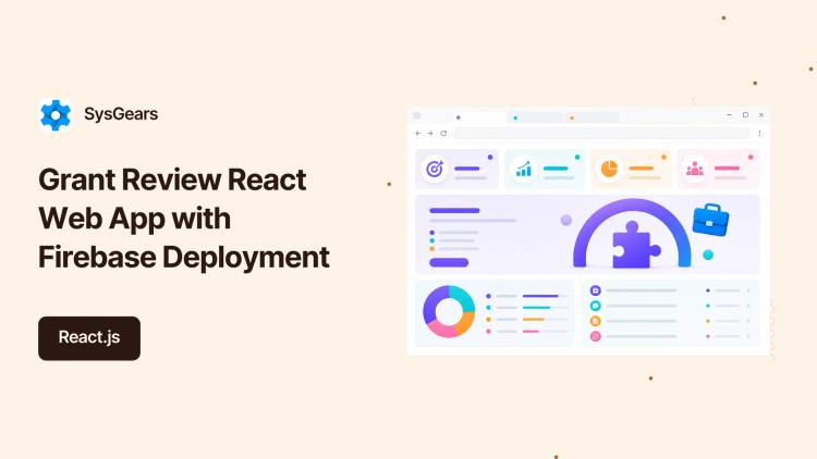 Preview of the Grant Review React Web App with Firebase Deployment