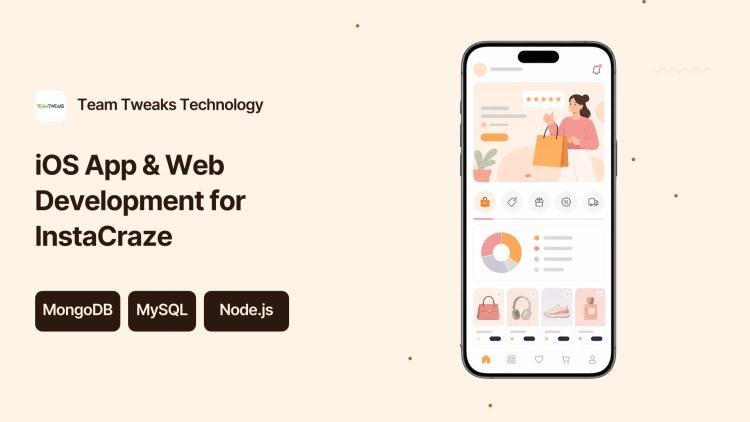 Preview of the iOS App & Web Development for InstaCraze