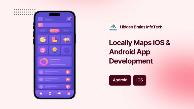 Preview of the Locally Maps iOS & Android App Development