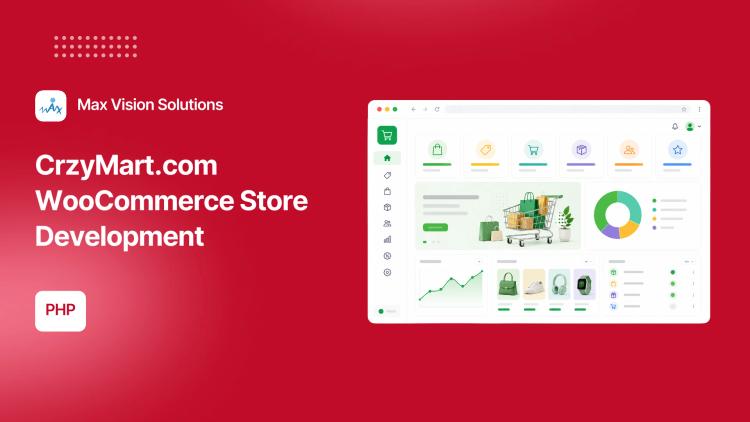 Preview of the CrzyMart.com WooCommerce Store Development