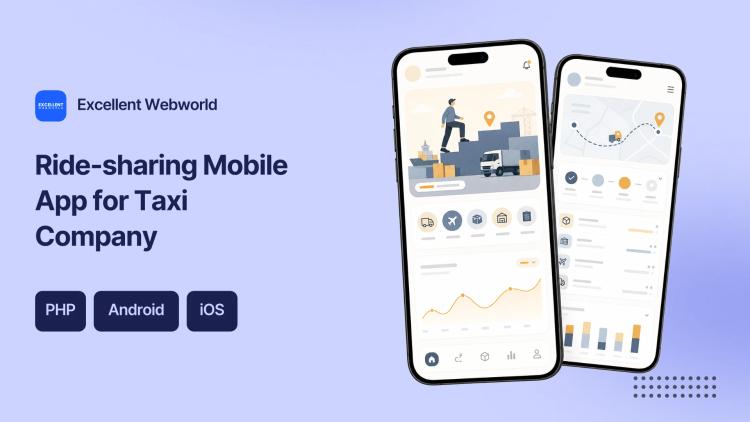Preview of the Ride-sharing Mobile App for Taxi Company