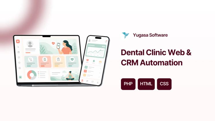 Preview of the Dental Clinic Website, CRM and Inventory Automation