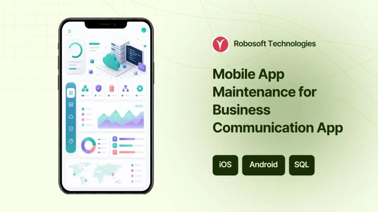 Preview of the Mobile App Maintenance for Business Communication App