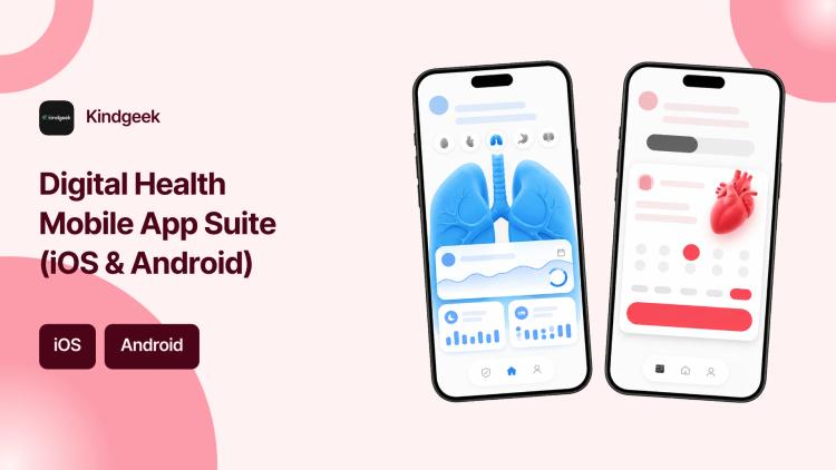 Preview of the Digital Health Mobile App Suite (iOS & Android)