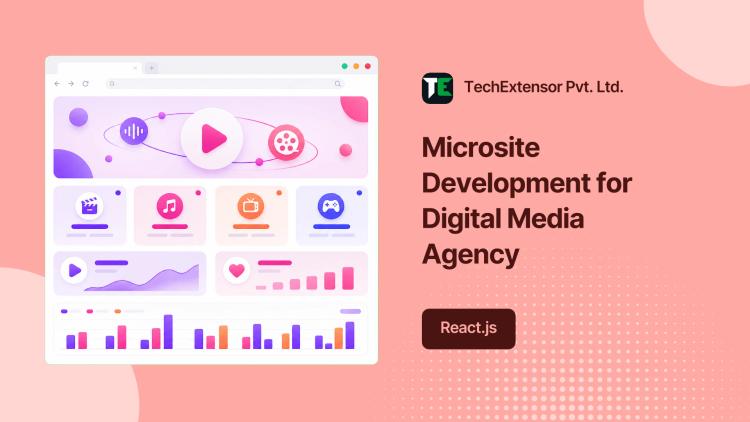 Preview of the Microsite Development for Digital Media Agency