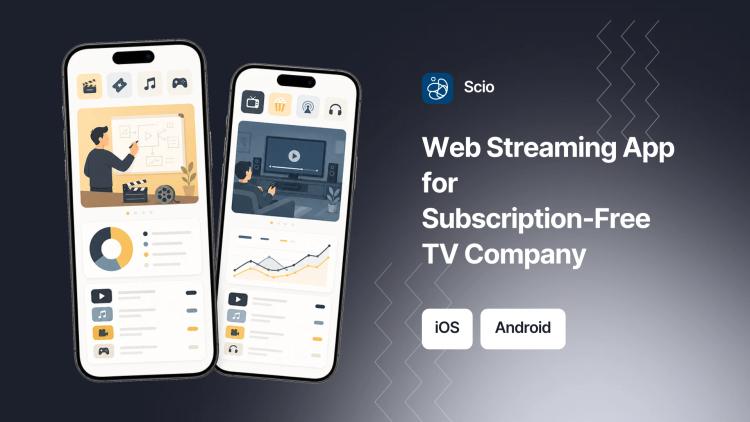 Preview of the Web Streaming App for Subscription-Free TV Company