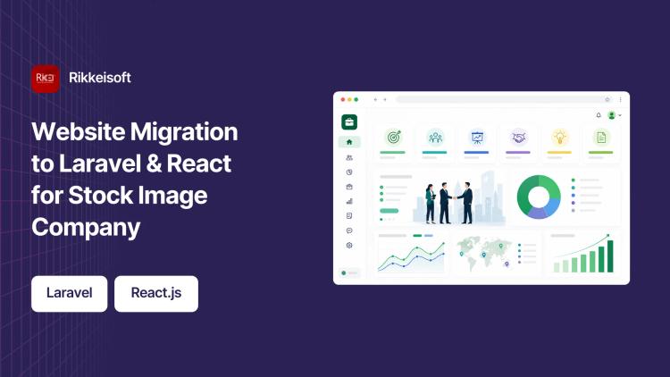 Preview of the Website Migration to Laravel & React for Stock Image Company