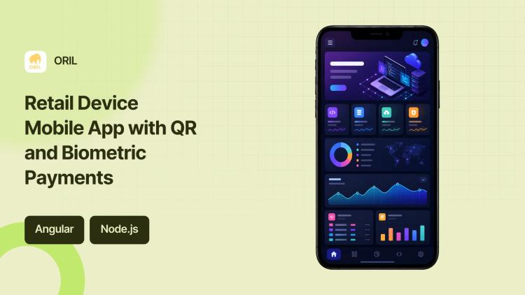 Preview of the Retail Device Mobile App with QR and Biometric Payments