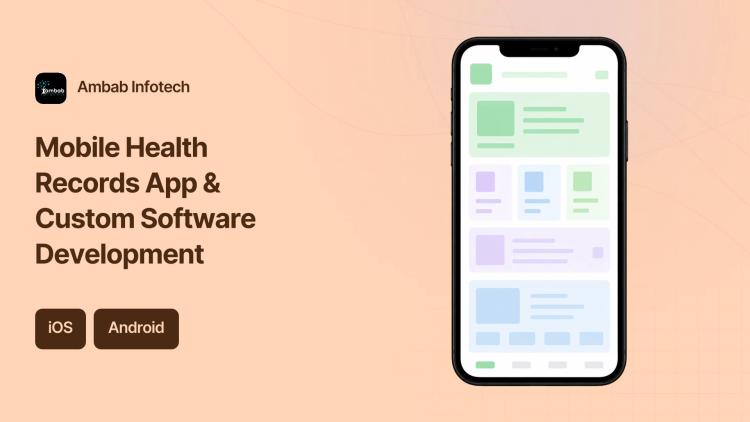 Preview of the Mobile Health Records App & Custom Software Development