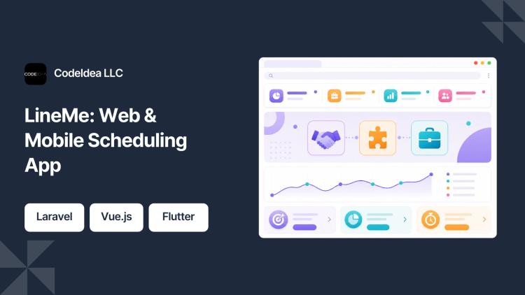 Preview of the LineMe Scheduling Platform (Web & Mobile)