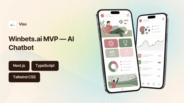Preview of the Winbets.ai MVP — AI Chatbot & Full-Stack Development