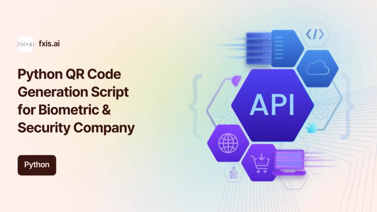 Preview of the Python QR Code Generation Script for Biometric & Security Company