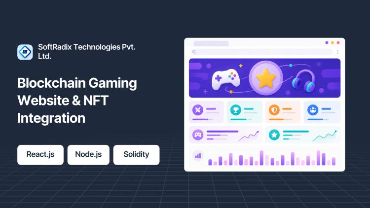Preview of the Website & NFT Integration for Blockchain Gaming Company