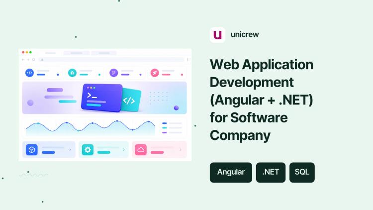 Preview of the Web Application Development (Angular + .NET) for Software Company
