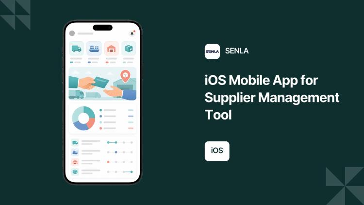 Preview of the iOS Mobile App for Supplier Management Tool