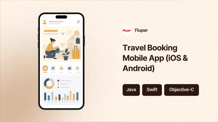 Preview of the Travel Booking Mobile App (iOS & Android)