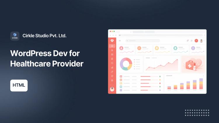 Preview of the WordPress Dev for Healthcare Provider