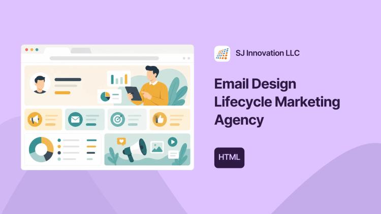 Preview of the Email Module Design & Responsive HTML for Lifecycle Marketing Agency