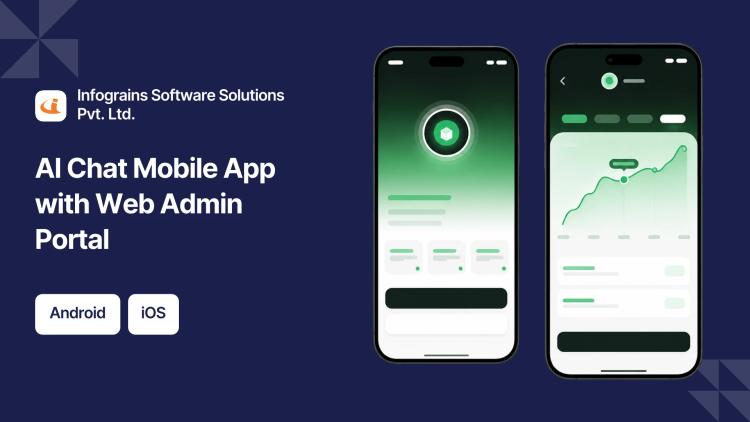 Preview of the AI Chat Mobile App with Web Admin Portal