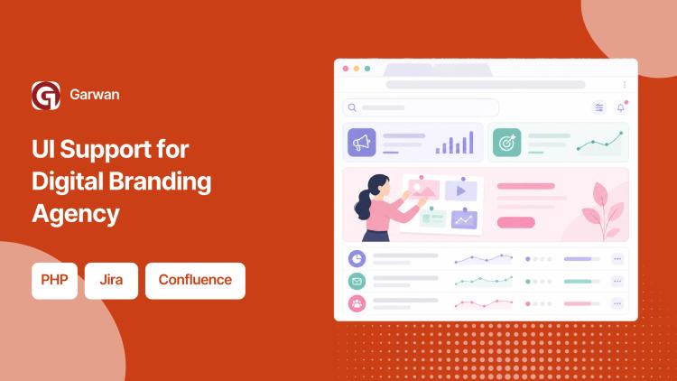 Preview of the Frontend UI & PHP Integration for Digital Branding Agency