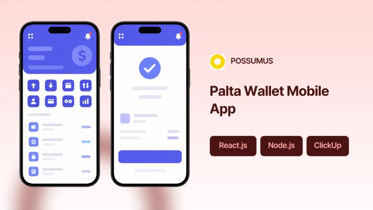 Preview of the Palta Virtual Wallet Mobile App Development