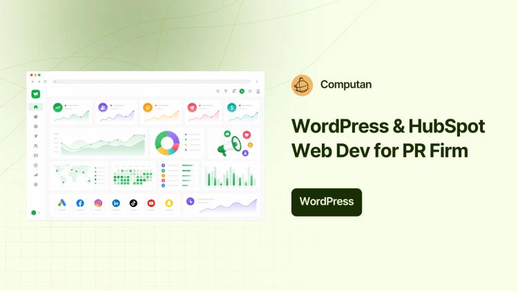 Preview of the WordPress & HubSpot Website Development for PR and Marketing Firm