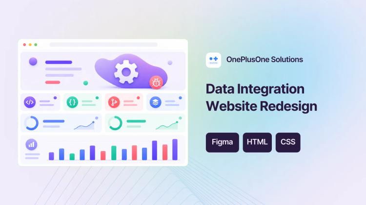 Preview of the Data Integration Company Website Redesign & Front-End