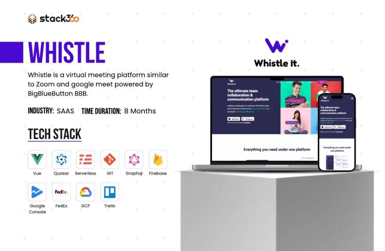 Preview of the Whistle It: SaaS Virtual Meetings