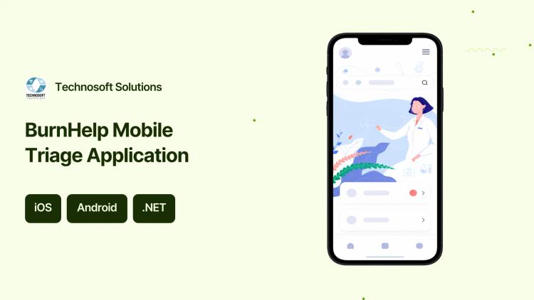 Preview of the BurnHelp Mobile Triage App (iOS & Android)