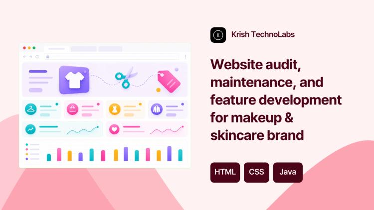 Preview of the Website audit, maintenance, and feature development for makeup & skincare brand