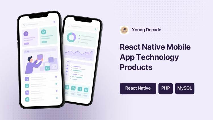Preview of the React Native Mobile App for Technology Products Company