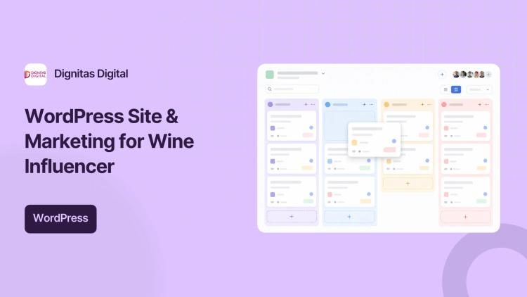 Preview of the WordPress Website, SEO & Email Marketing for Wine Influencer