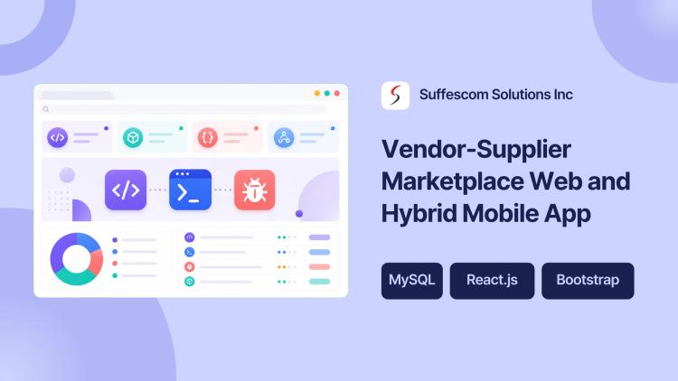 Preview of the Vendor-Supplier Marketplace Web and Hybrid Mobile App