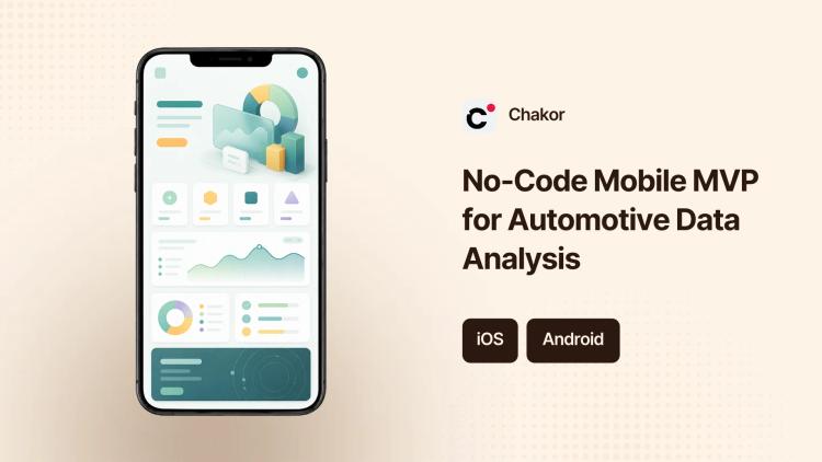 Preview of the No-Code Mobile MVP for Automotive Data Analysis
