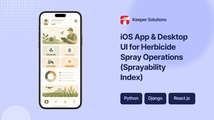 Preview of the iOS App & Desktop UI for Herbicide Spray Operations (Sprayability Index)