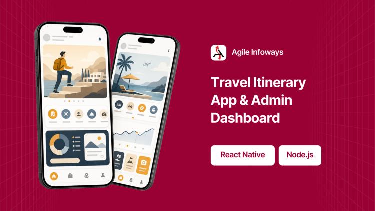 Preview of the Itinerary Mobile App and Admin Panel for Travel Platform
