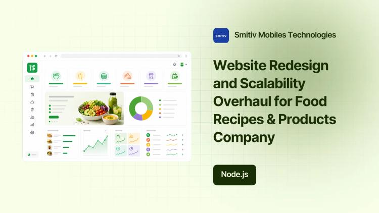 Preview of the Website Redesign and Scalability Overhaul for Food Recipes & Products Company
