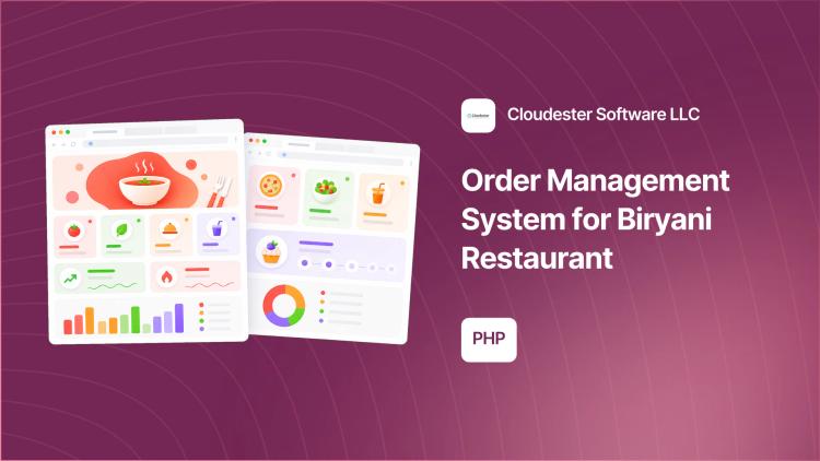 Preview of the Order Management System for Biryani Restaurant