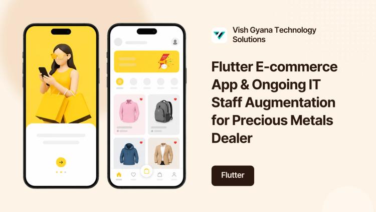 Preview of the Flutter E-commerce App & Ongoing IT Staff Augmentation for Precious Metals Dealer