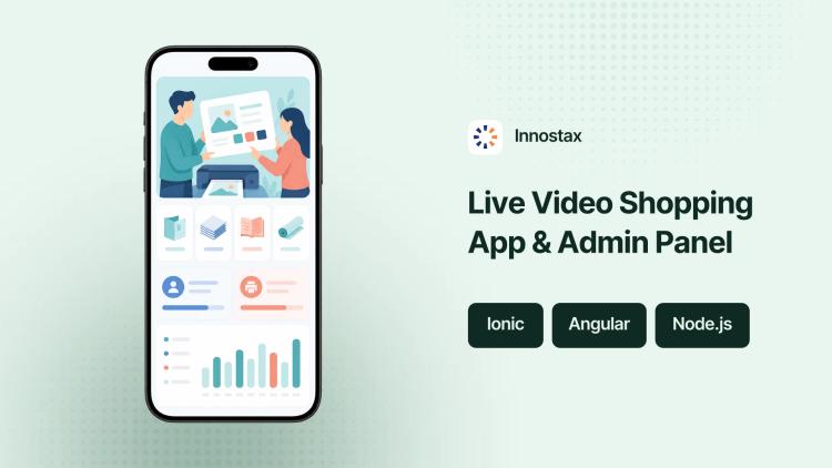 Preview of the Live Video Shopping Platform — Ionic Mobile Apps & Angular/Node Admin Panel