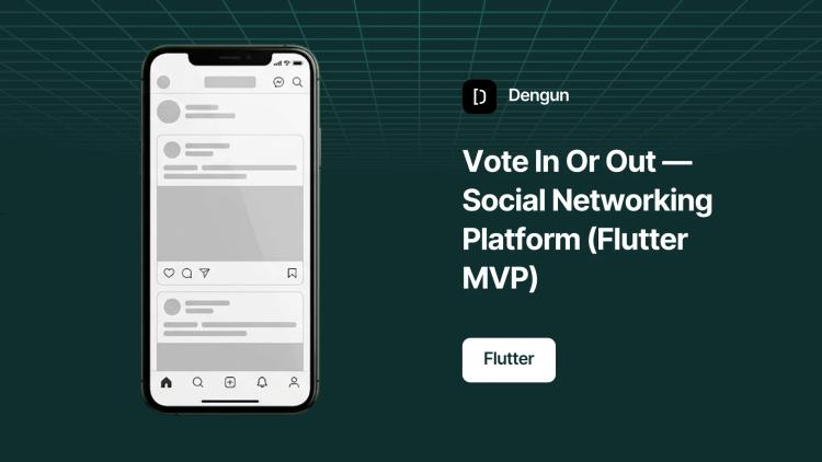 Preview of the Vote In Or Out — Social Networking Platform (Flutter MVP)