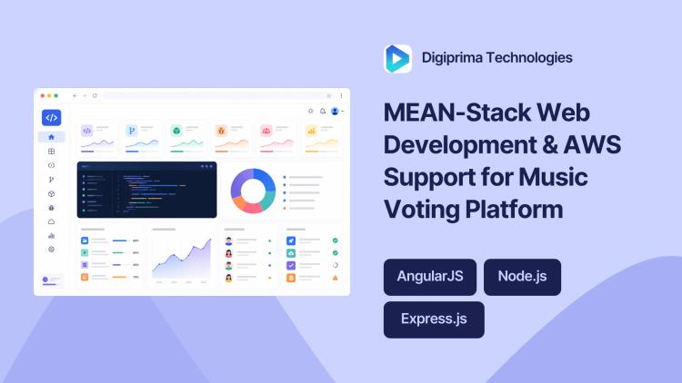 Preview of the MEAN-Stack Web Development & AWS Support for Music Voting Platform