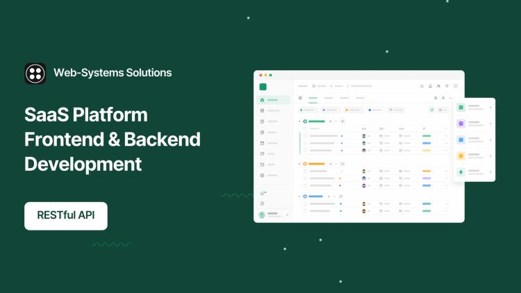 Preview of the SaaS Platform Frontend & Backend Development