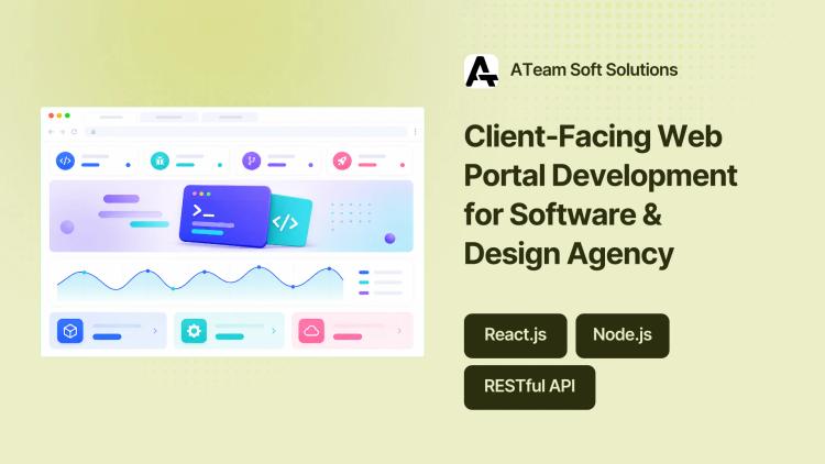 Preview of the Client-Facing Web Portal Development for Software & Design Agency