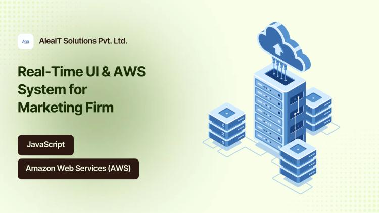 Preview of the Outsourced Real-Time UI & AWS System for Marketing Firm
