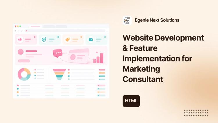Website Development & Feature Implementation for Marketing Consultant image