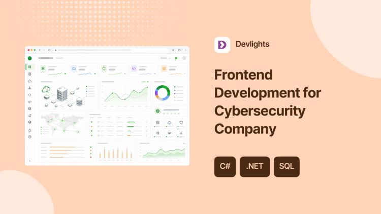 Preview of the Frontend Dev for Cybersecurity Company