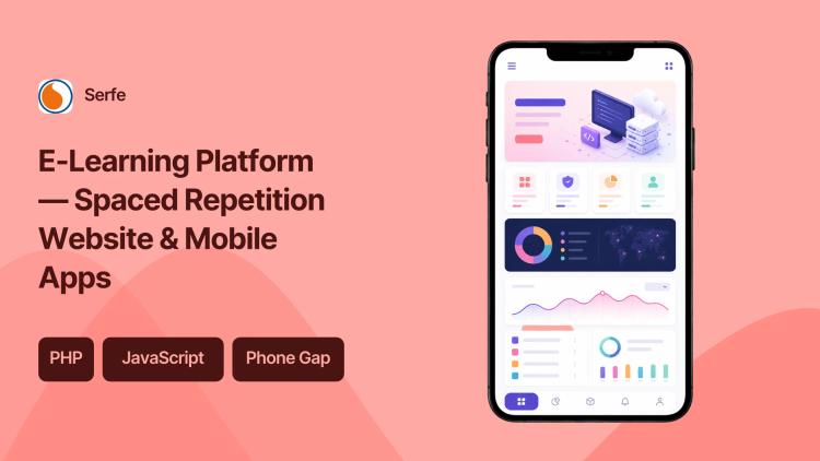 Preview of the E-Learning Platform — Spaced Repetition Website & Mobile Apps