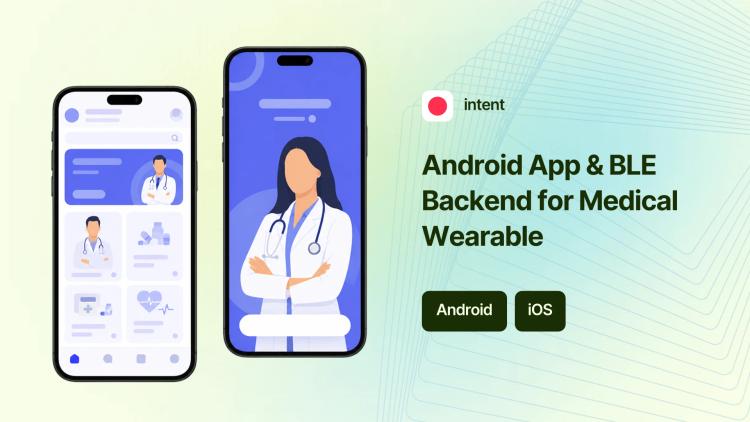 Preview of the Android App & BLE Backend for Medical Wearable