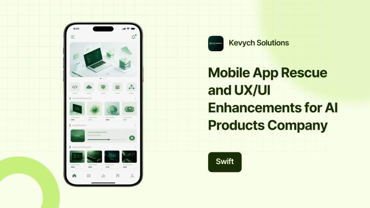 Preview of the Mobile App Rescue and UX/UI Enhancements for AI Products Company